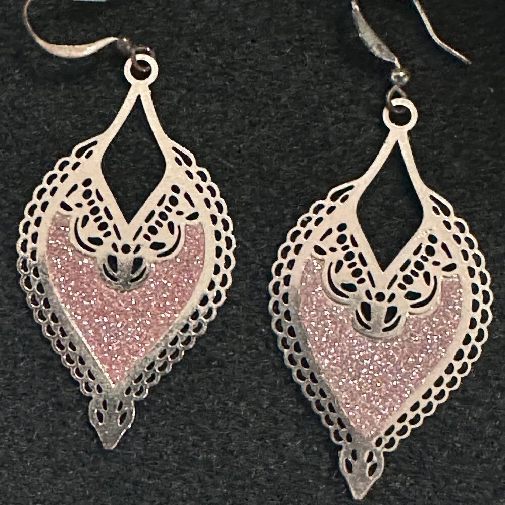 Pink/Gold earrings